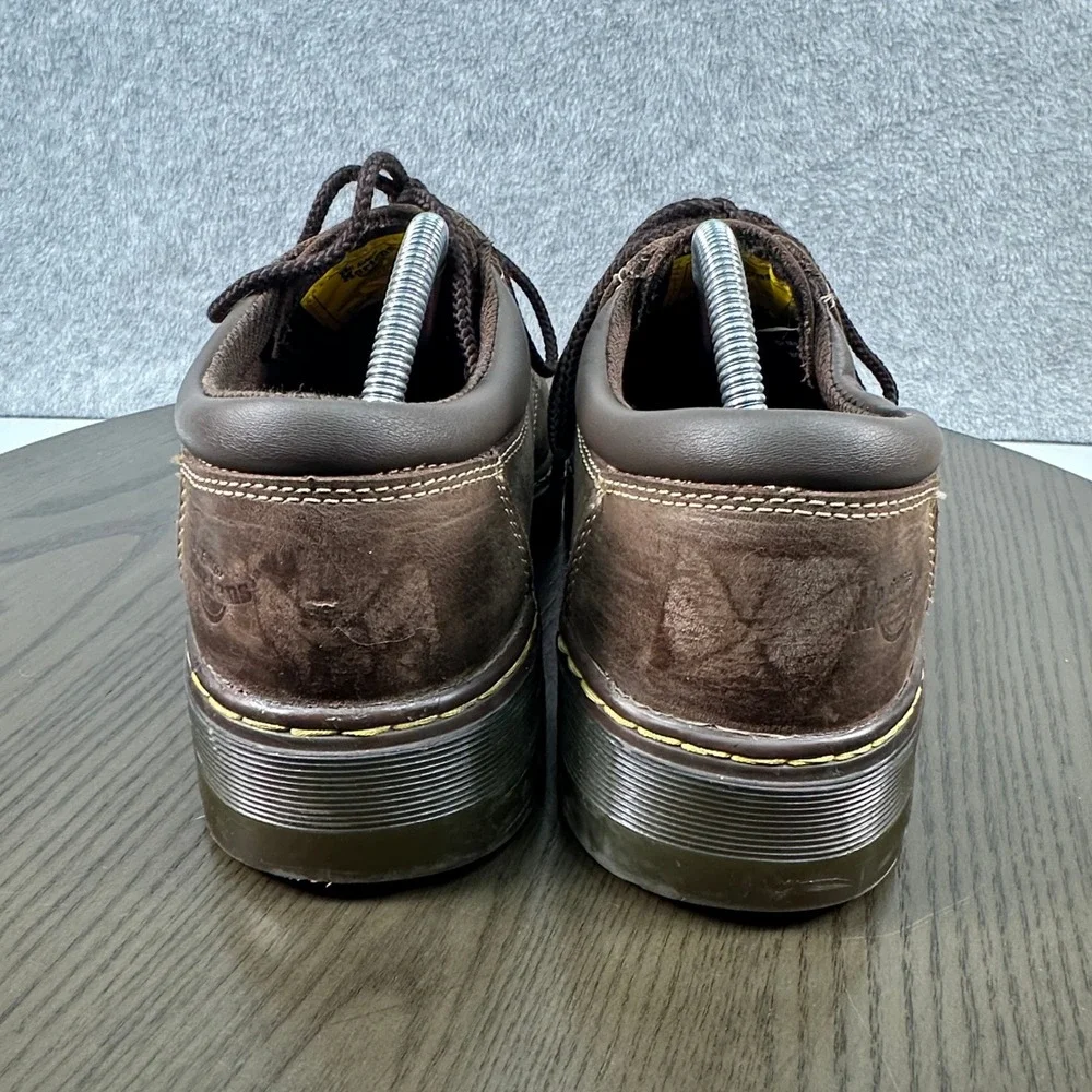 Dr. Martens Steel Toe Brown Leather Work Shoes Mens Size 11M Dark Brown Leather